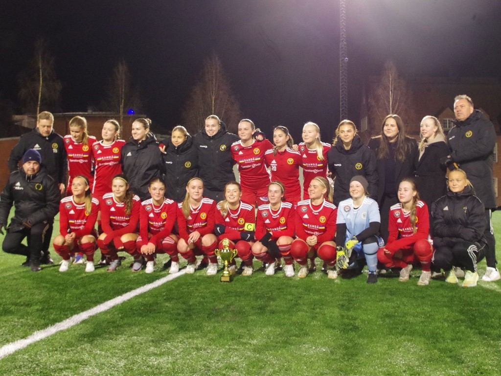 Alnös damer är bäst i Medelpad - vann DM-finalen över Heffnersklubban med 2-1. Foto; Pia Skogman, Lokalfotbollen.nu.