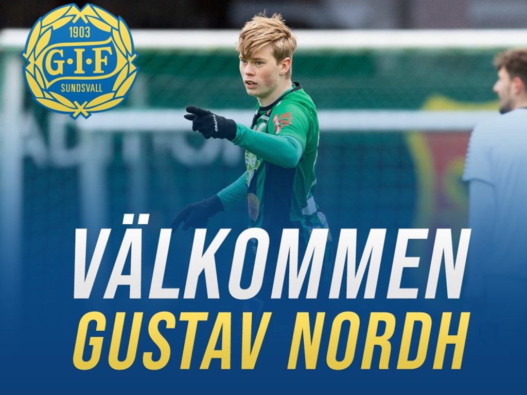 Gustav Nordh, här i Varbergs BoIS allsvenska tröja, är klar för GIF Sundsvall. Foto: GIF Sundsvalls hemsida.