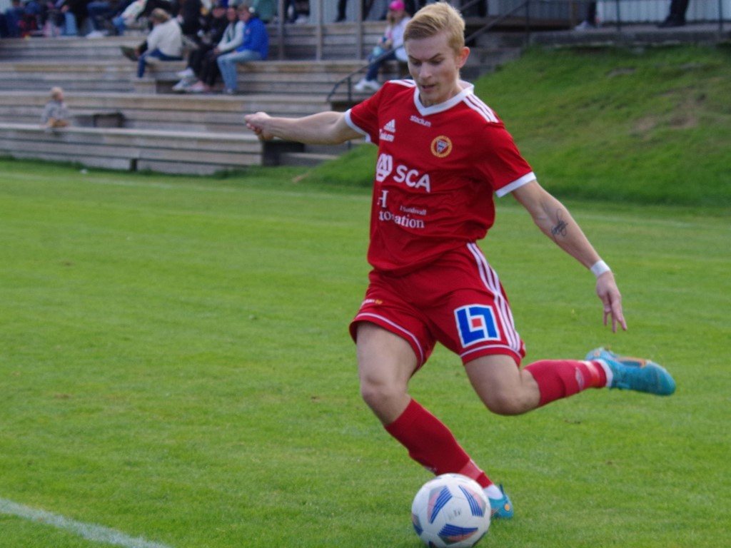 Seriens skyttekung William Svelander? Foto: Pia Skogman, Lokalfotbollen.nu.