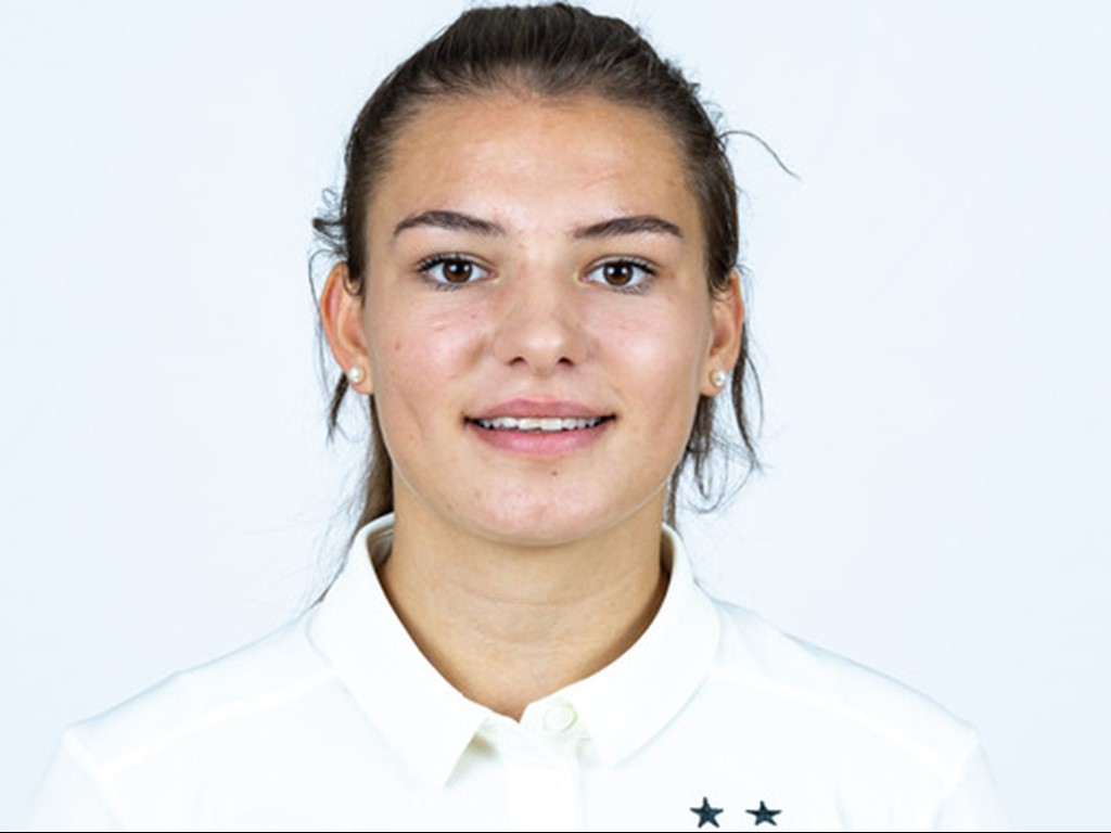 Blerta Smaili är tysk medborgare men spelar numera för Kosovos landslag. Foto: IFK Örby.