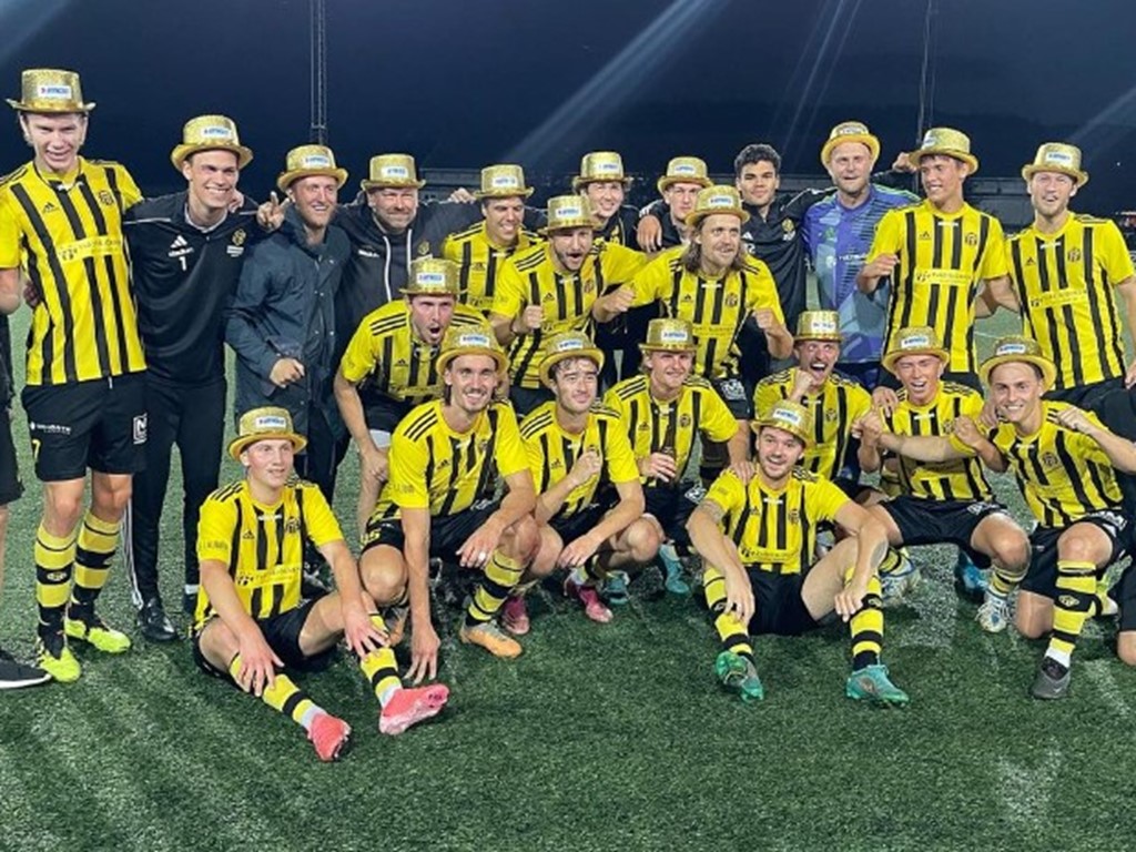 Kubikenborgs IF säkrade seriesegern i div. 3 Mellersta Norrland trots att fem omgångar återstod. Lokalfotbollen gratulerar Real Kuben. Foto: Kubikenborgs IF.