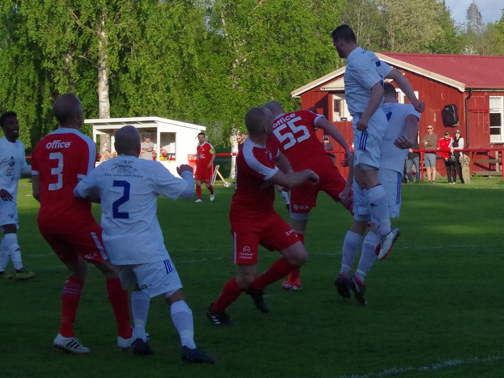 Indal nådde högst på Stöde IP ifjol i Medelpadssexan. I år blir det ingen division 6 utan Stöde, Indal och de övriga lagen flyttas upp till femman. Foto: Pia Skogman, Lokalfotbollen.nu.