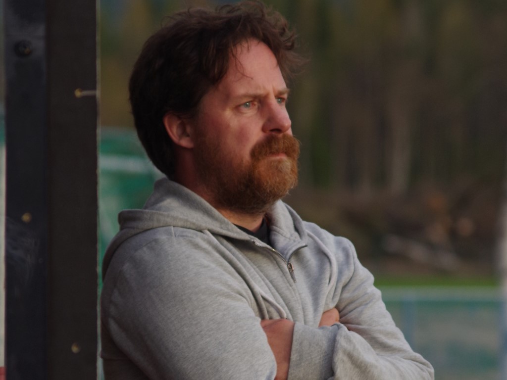 Björn Östgård, mannen som plockade ut Ljunga IF ur malpåsen och såg till att det åter blir seriematcher på Ljungalid. Tyvärr sträckte han vaden i premiären och fick kliva av men det var nära att lånade en rollator av en i publiken och hoppade in igen.